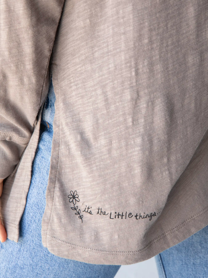 Natural Life Oversized Cotton Doodle Tee | Accents Boutique