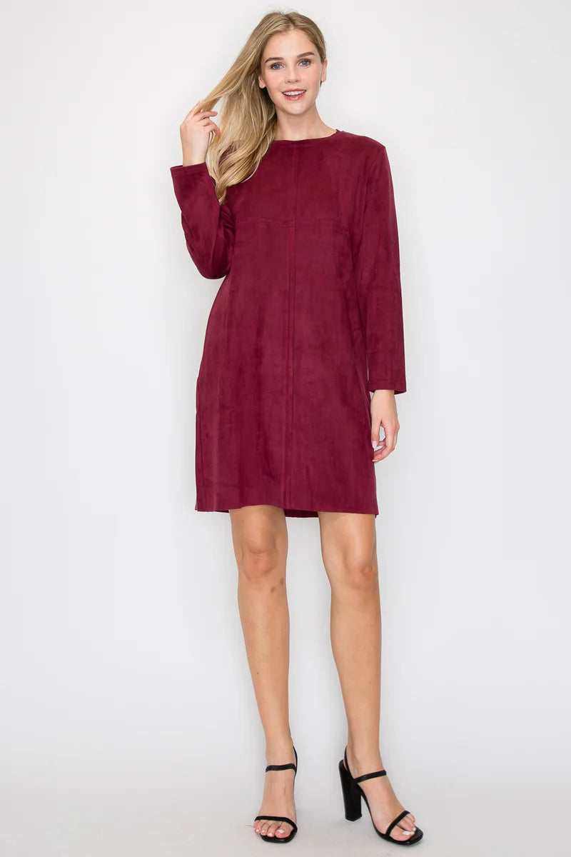 Aurora Suede Round Neck with NO Pockets