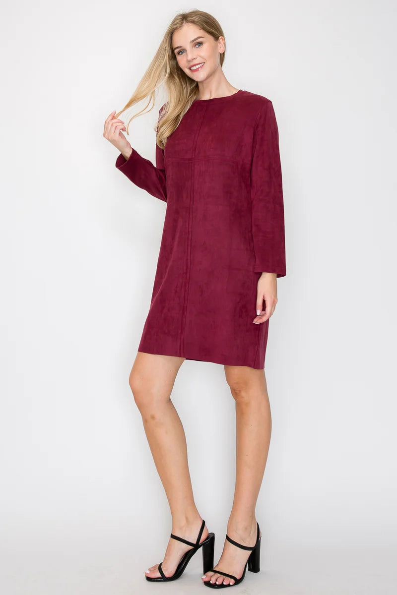 Aurora Suede Round Neck with NO Pockets
