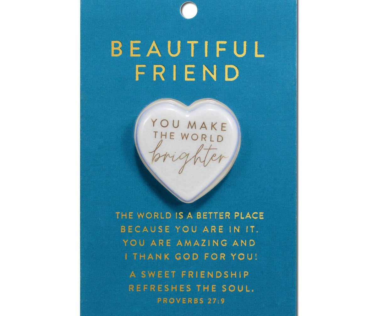 Heart Stone Card Beautiful Friend