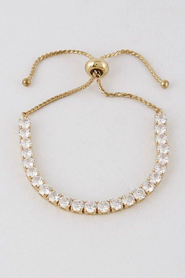 Charming Rhinestones Adjustable Bracelet
