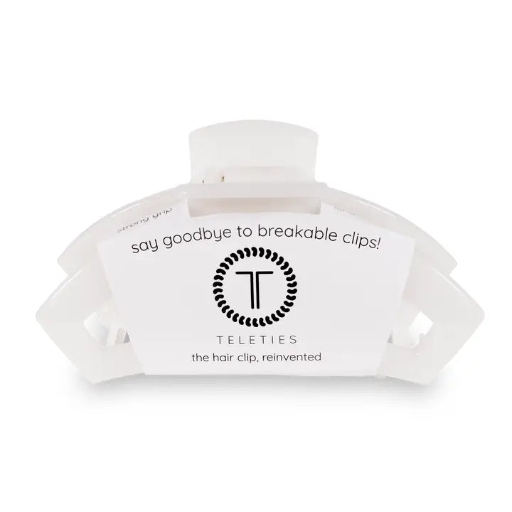 Open Hair Clip | Large | Coconut White