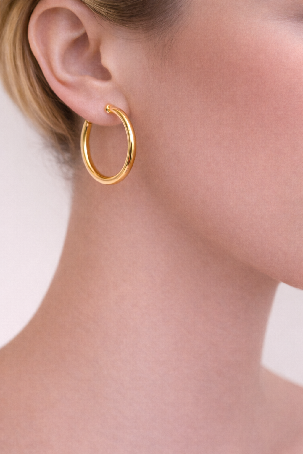 Zenzii Thin Shiny Metal Hoop