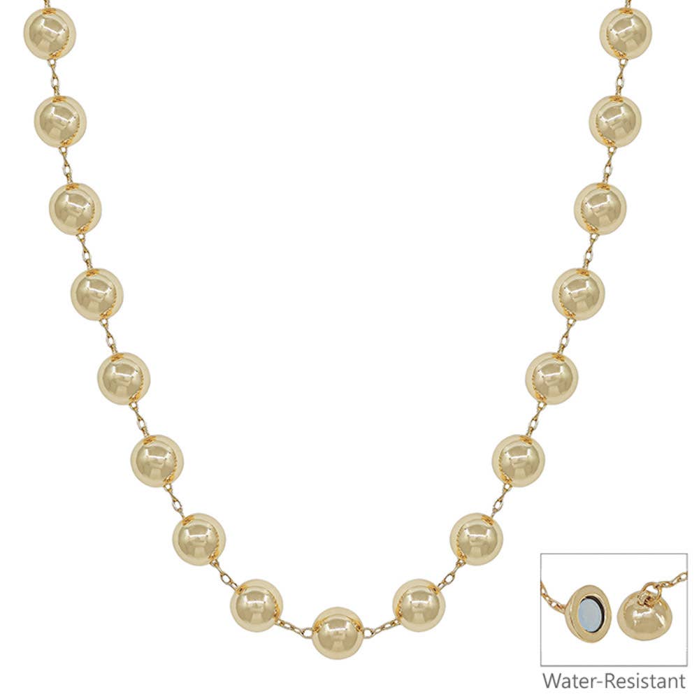 Magnetic Clasp Short Ball Chain Necklace