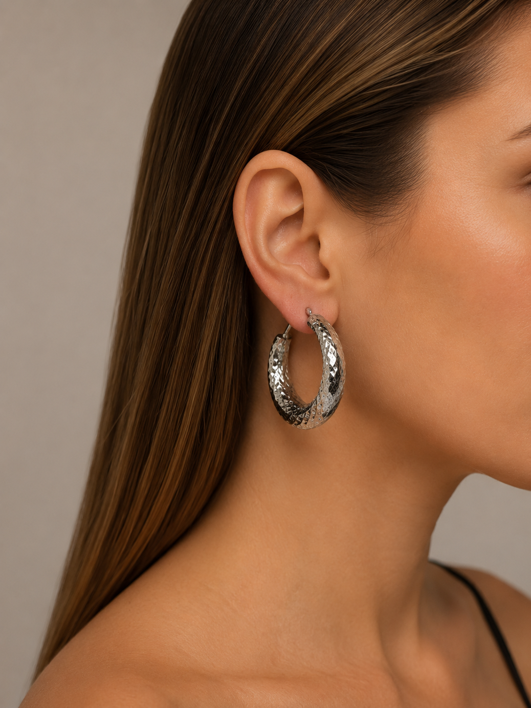 Silver Hoop Earrings