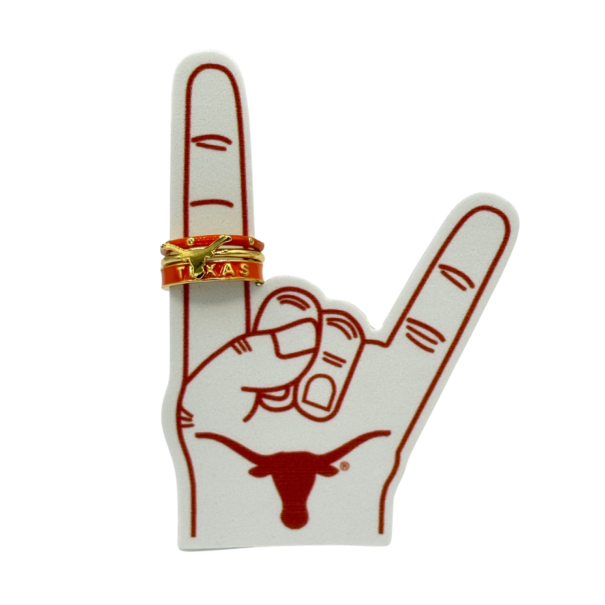 College Stack Ring Set of Three