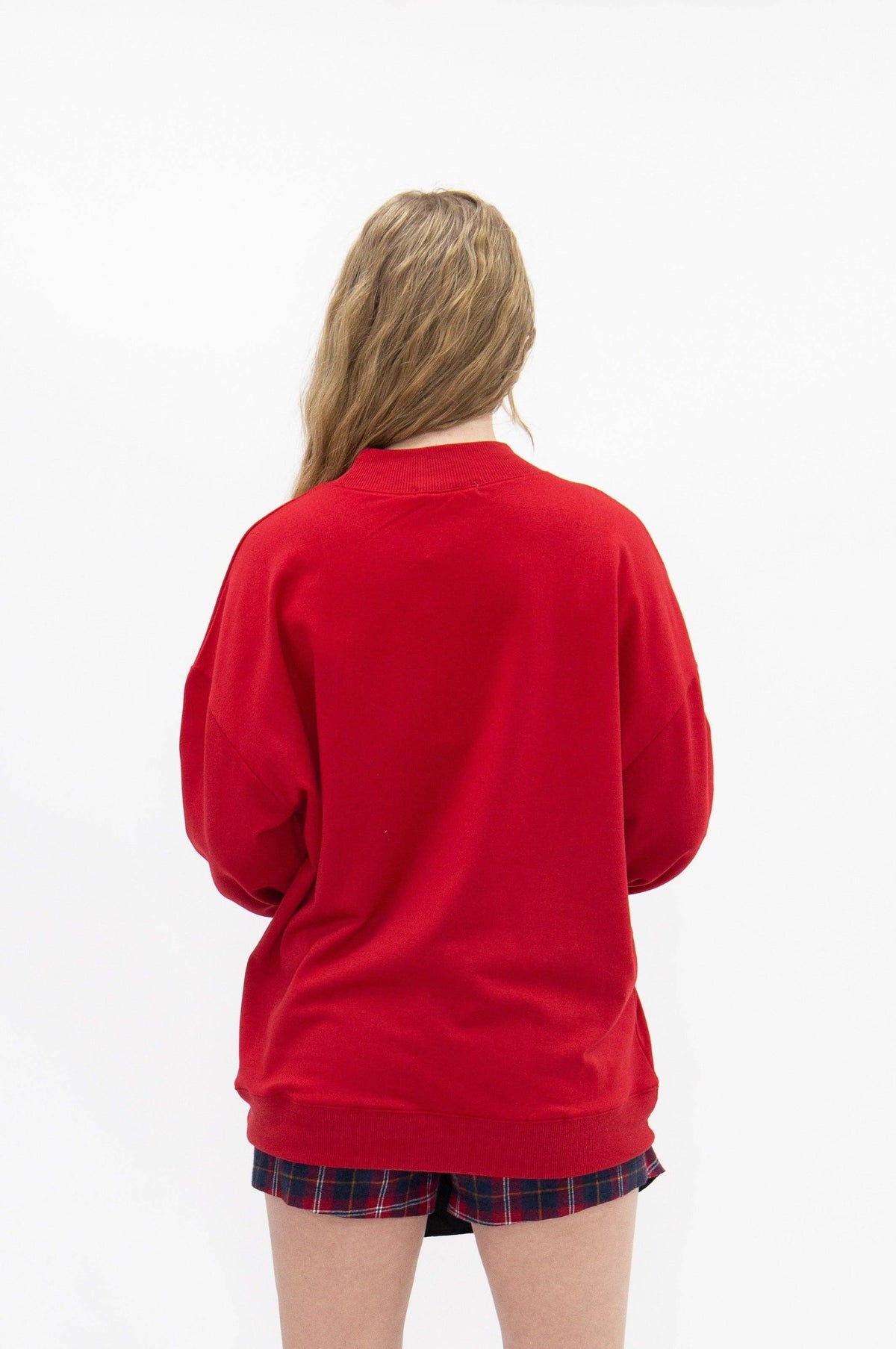 Red Festive Forest Sequin Sweatshirt