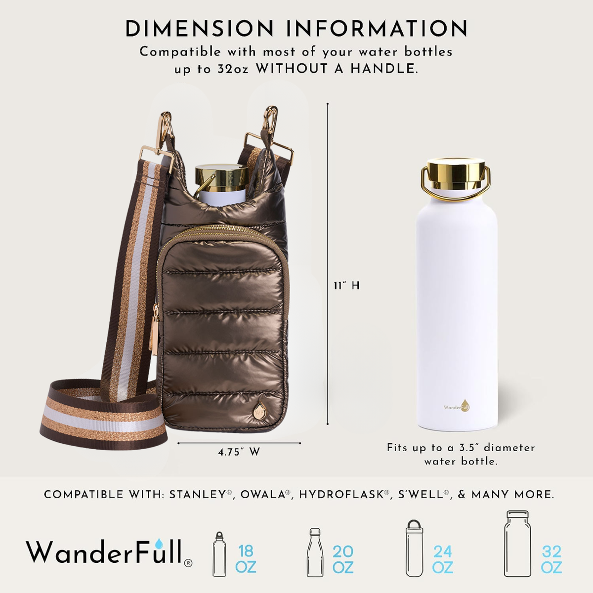 Wanderfull Bronze Shiny HydroBag®