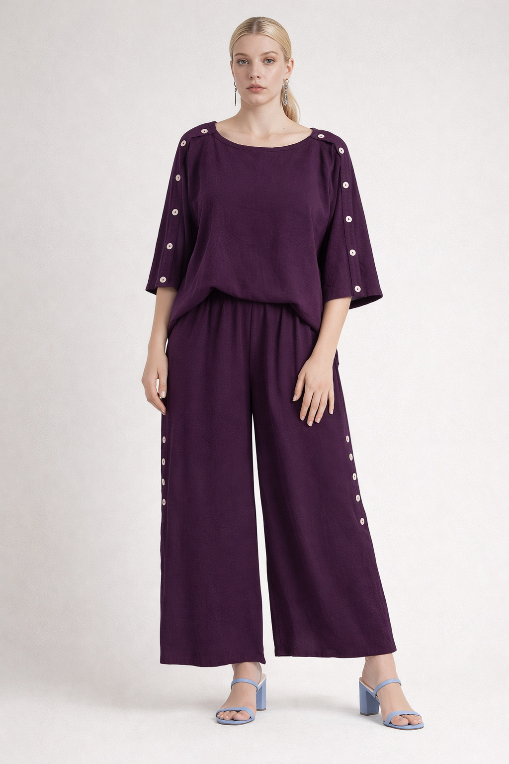 Oh My Gauze Chloe Amethyst Gauze Pants
