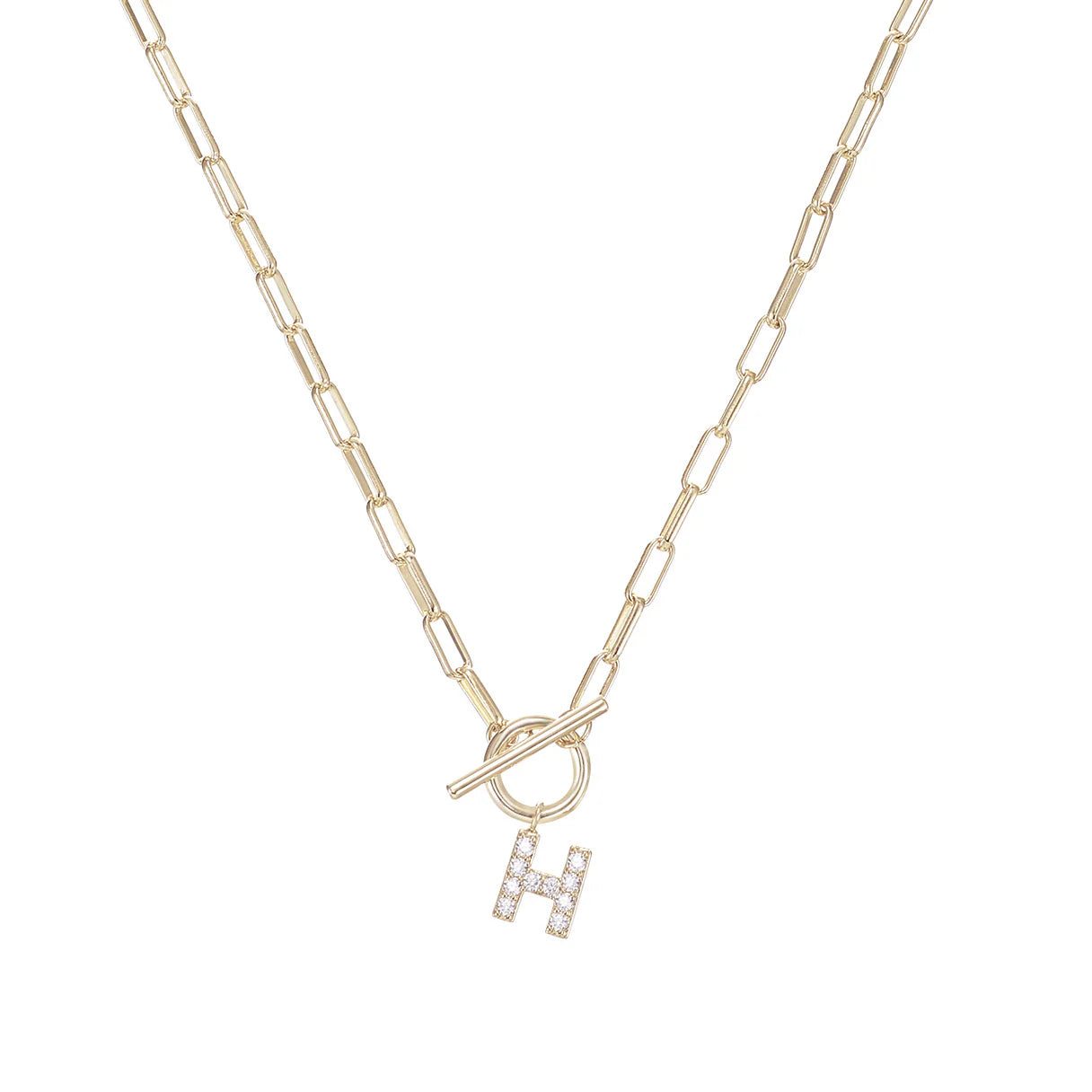 Natalie Wood Sparkle Mini Toggle Necklace - E