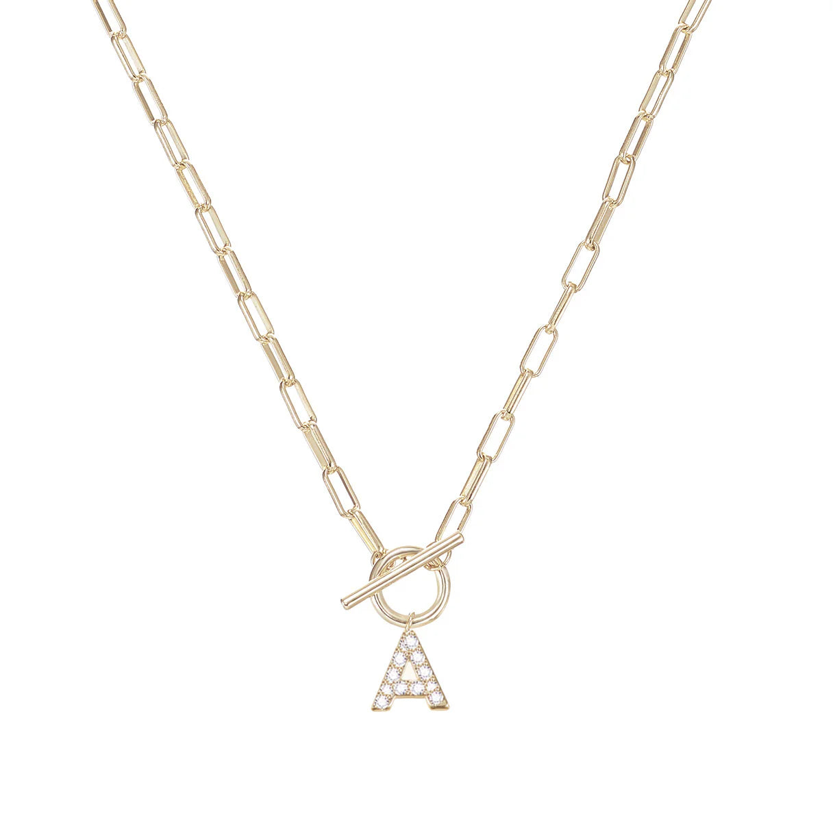 Natalie Wood Sparkle Mini Toggle Necklace - E