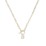 Natalie Wood Sparkle Mini Toggle Necklace - E