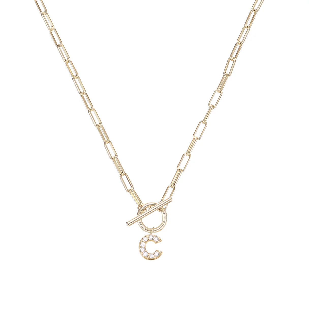 Natalie Wood Sparkle Mini Toggle Necklace - E
