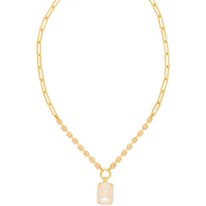 Sorrelli Iris Pendant Necklace - Golden Goddess