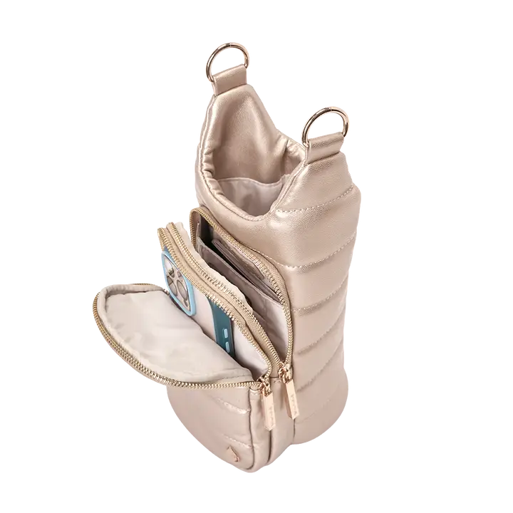 Wanderfull Soft Gold Vegan Leather Hydrobag® with Strap Bundle