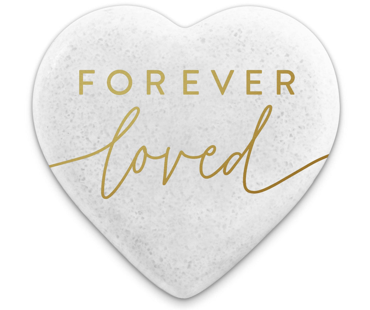 Heartfelt Sympathy Heart Stone Card