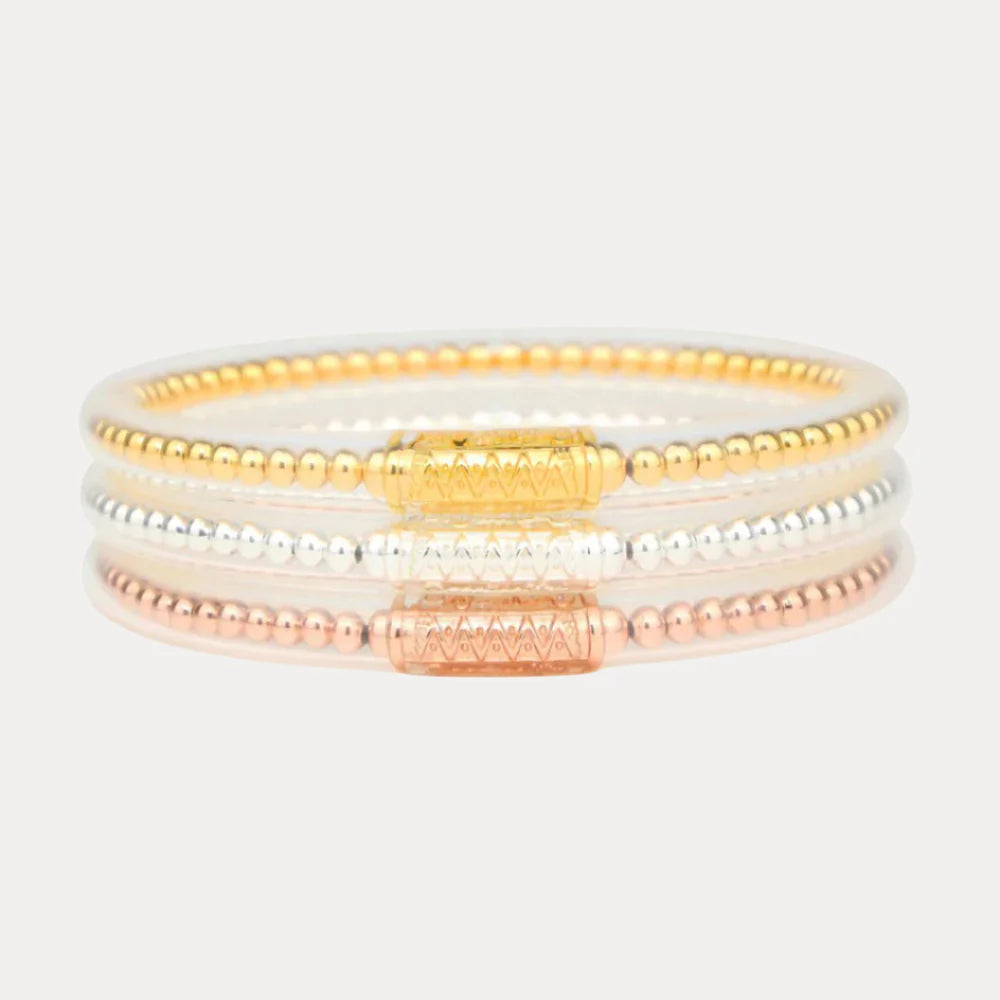Budha Girl BIBI All Weather Bangles (Set of 3) - Serenity Prayer — Accents Boutique, Marble Falls TX