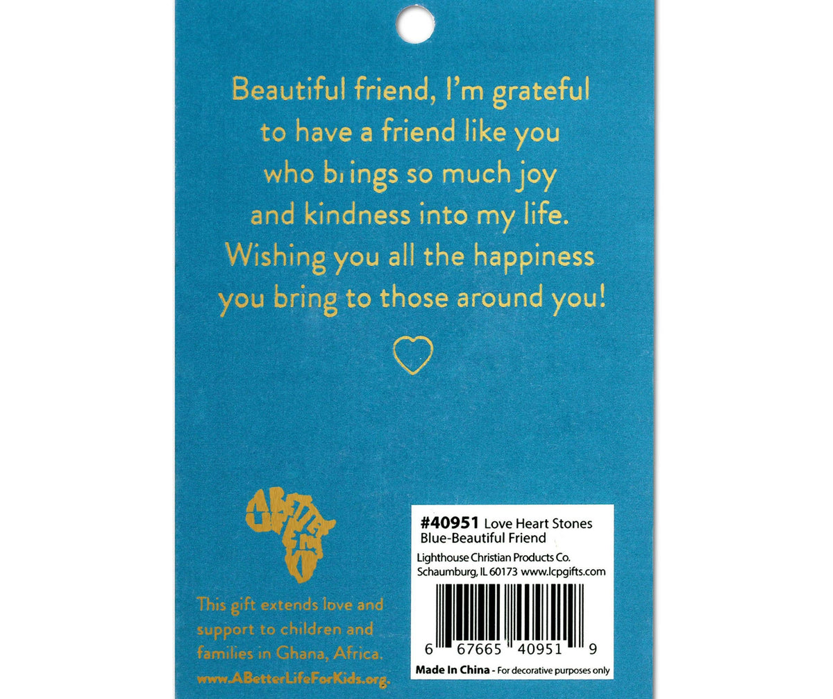 Heart Stone Card Beautiful Friend