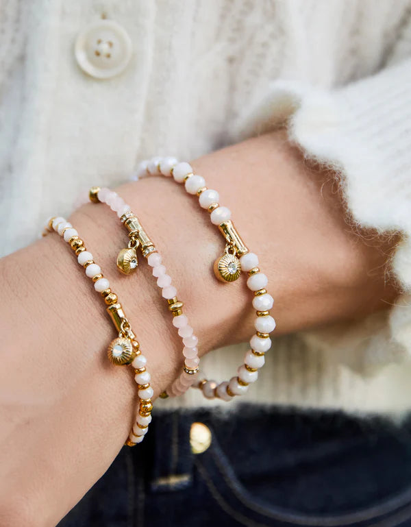 Spartina Alljoy Stretch Bracelet Cream 6mm