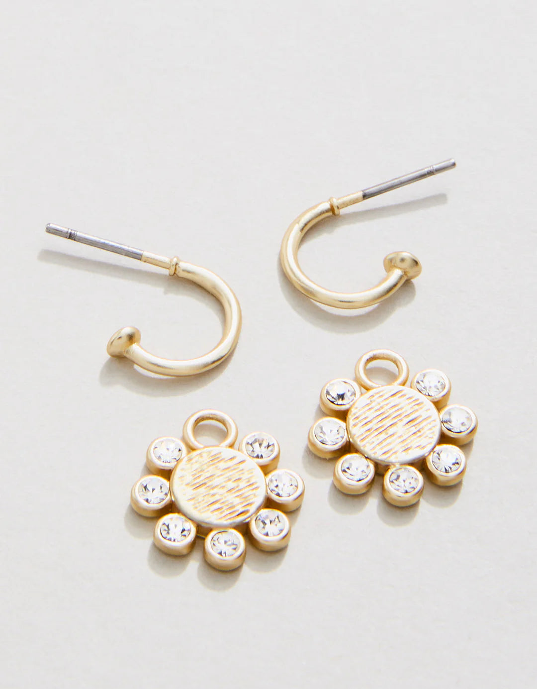Spartina Whirly Drop Hoop Earrings