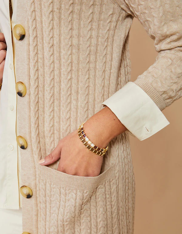 Spartina Lila Stretch Bracelet