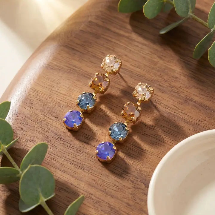 Sorrelli Matilda Dangle Earrings - Denim Moon