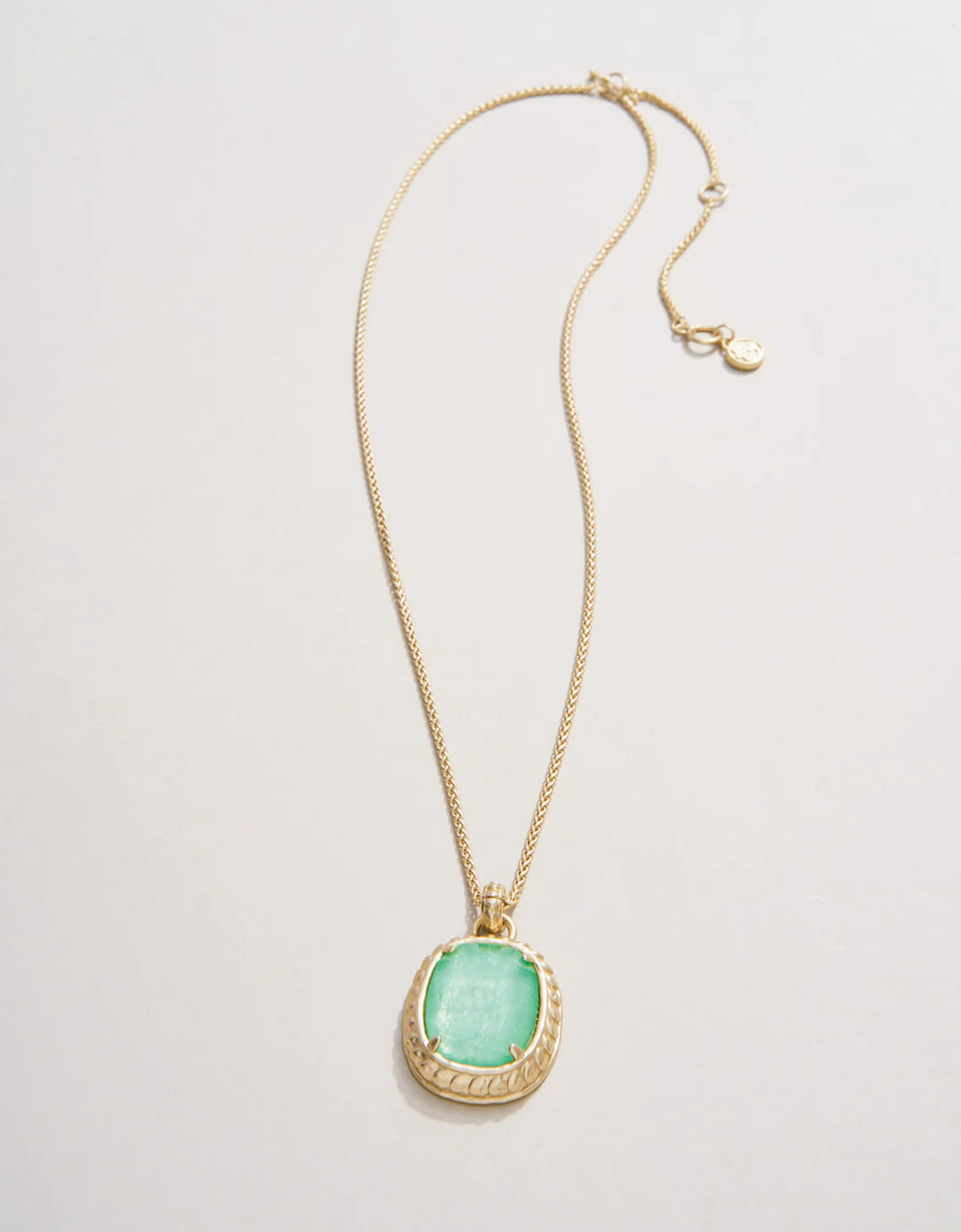 Spartina Karina Oval Necklace 18" Sea Foam