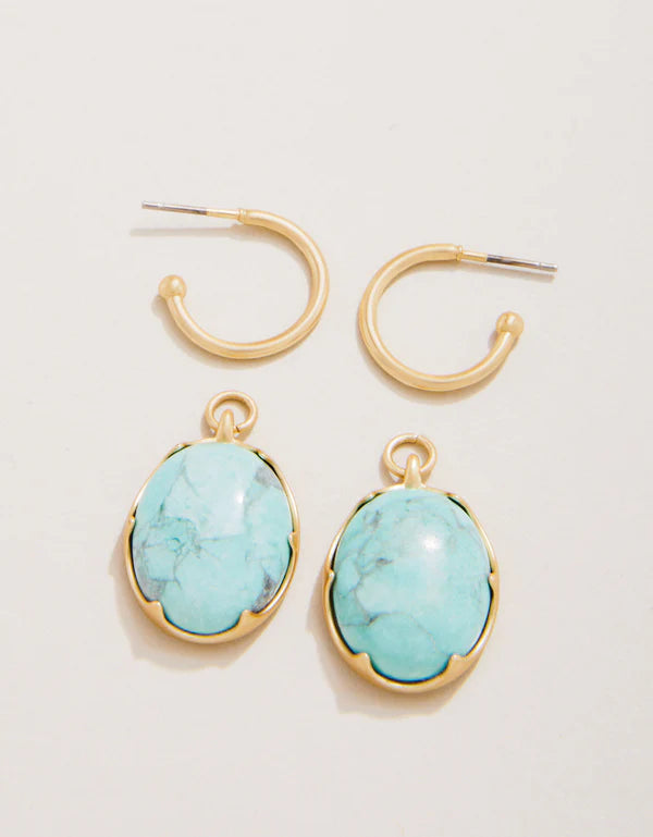 Spartina  Coralie Earrings Light Turquoise