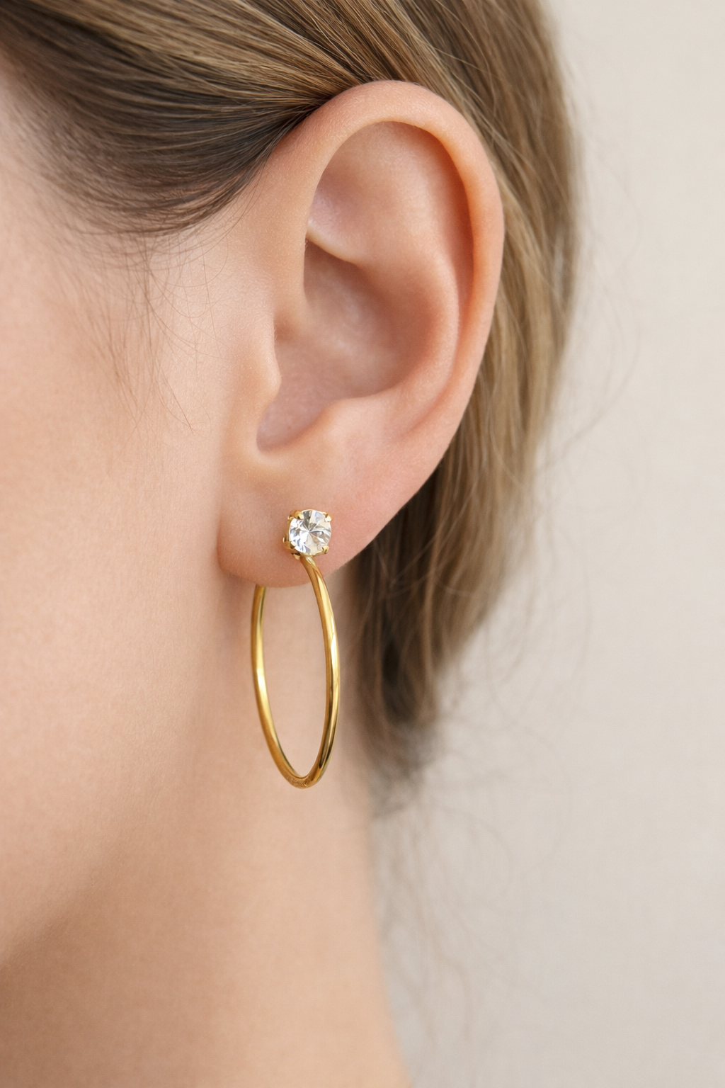 Sorrelli Mini Serefina Hoop Earrings - Crystal