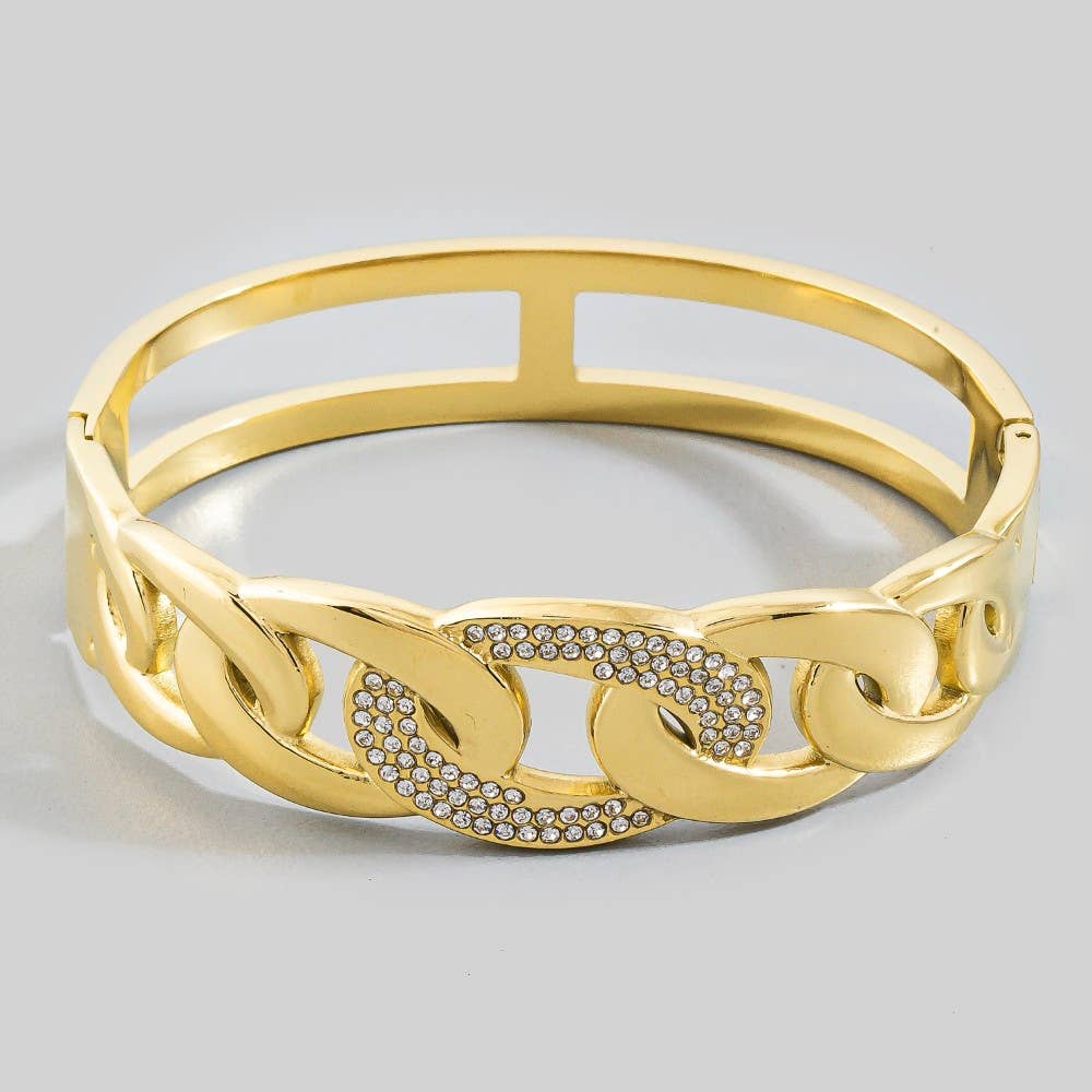 Stainless Steel Chain Pattern Bracelet