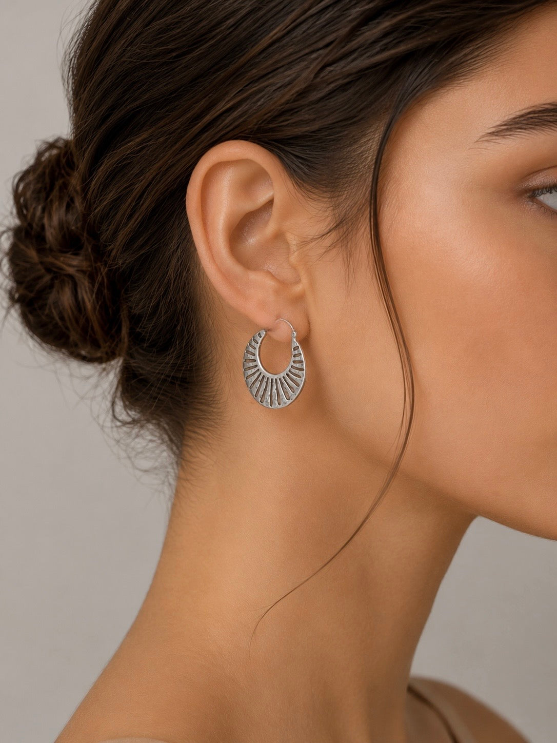 Silver Hoop Earrings