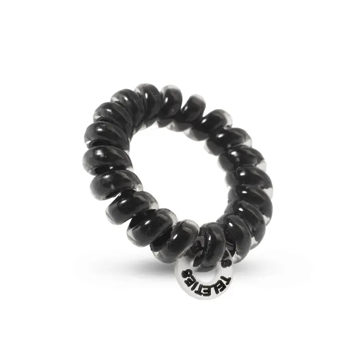 Spiral Hair Coils | Tiny | Jet Black Hair Ties