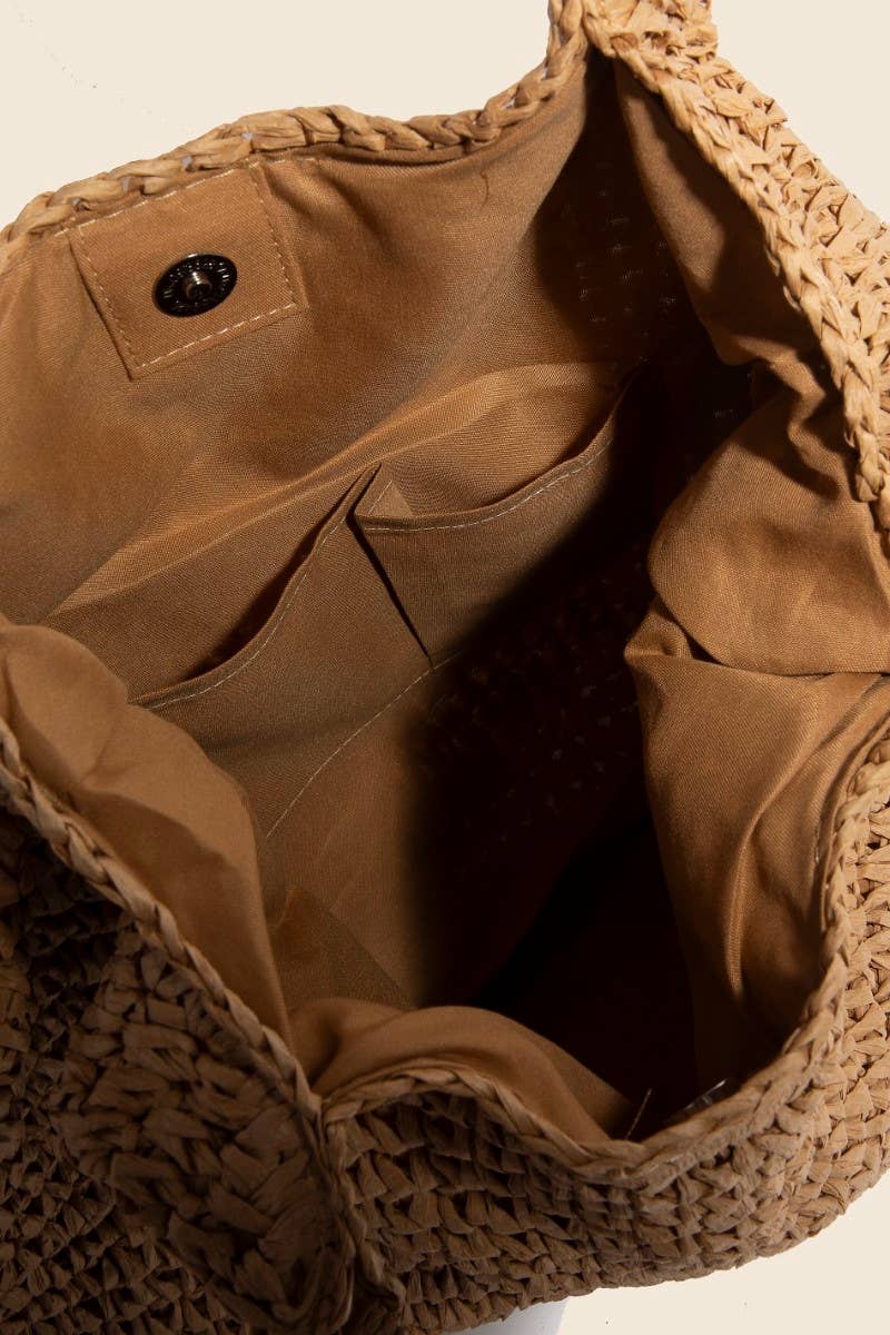 Braided Long Handle Tote Bag