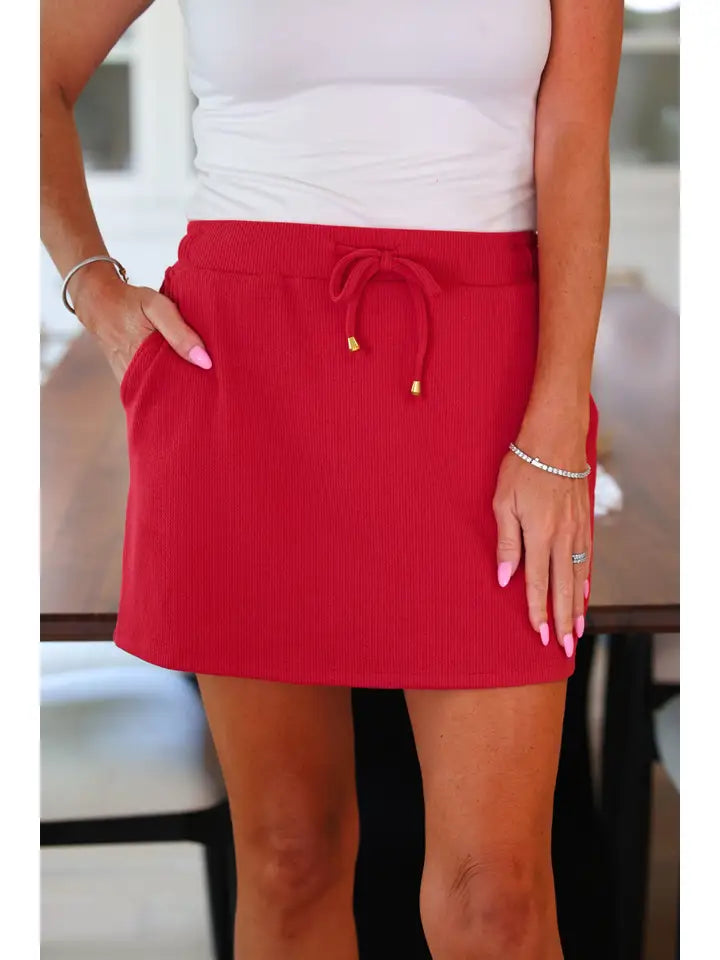 Well Loved Ribbed Skort
