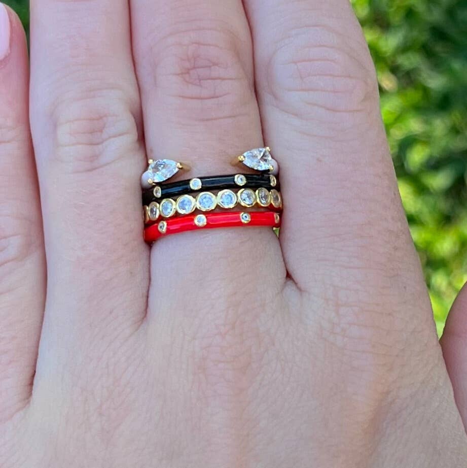 Texas Tech Four ring stack