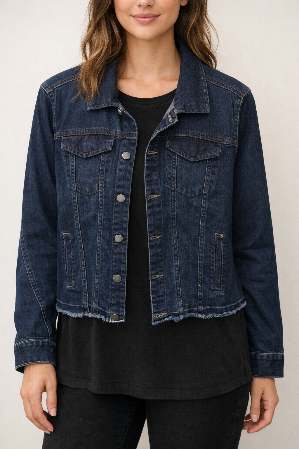Dark Denim Jacket - Blue Stirrup