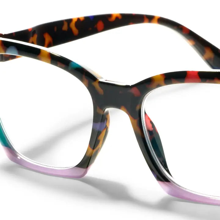 Peepers Birdie Blue Light Glasses -  Peepfetti Tortoise Colorblock