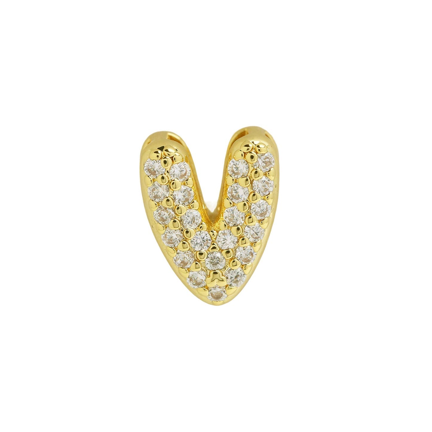 Bling Small Necklace Initial Charm