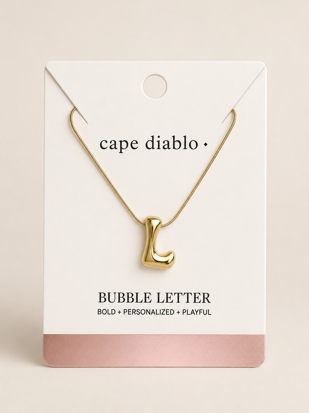 Gold Tone Bubble Necklace - L
