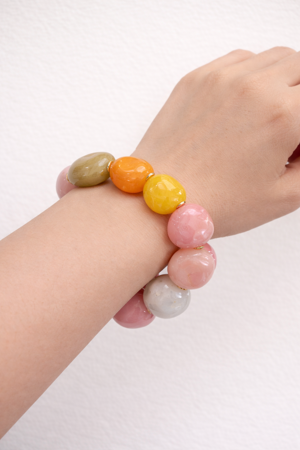 Resin Stone Stretch Bracelet