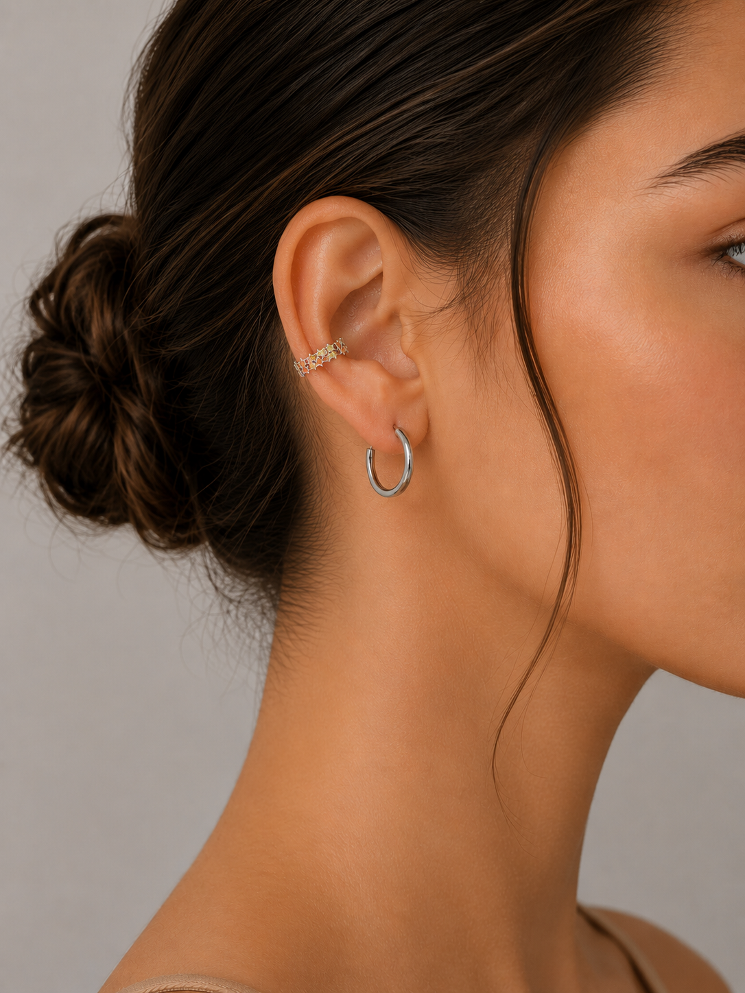 Silver Hoop Earrings
