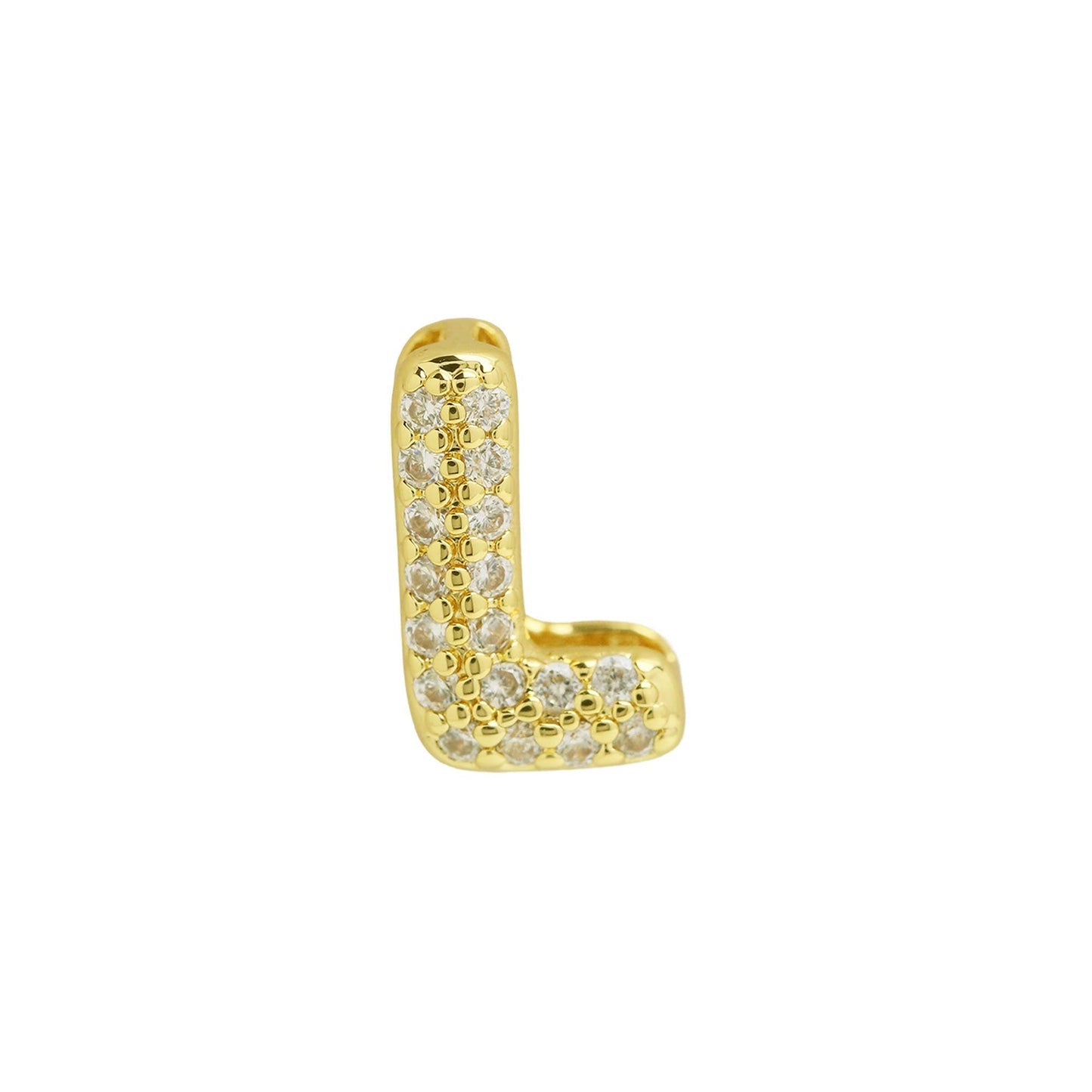 Bling Small Necklace Initial Charm