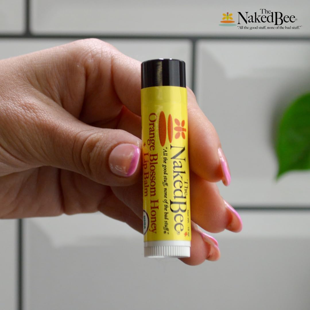 Naked Bee Lip Balm in Orange Blossom Honey 0.15 oz