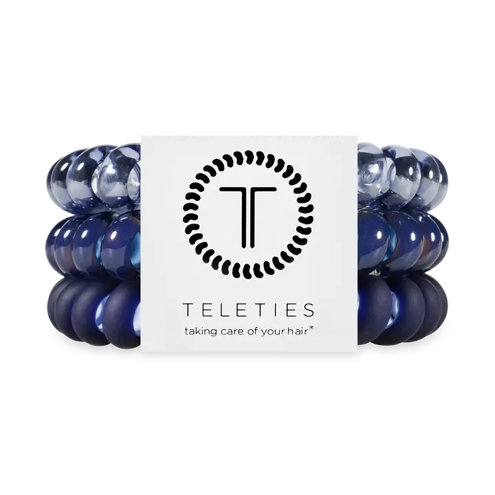 Spiral Hair Coils | Large | Nightfall Navy Hair Ties