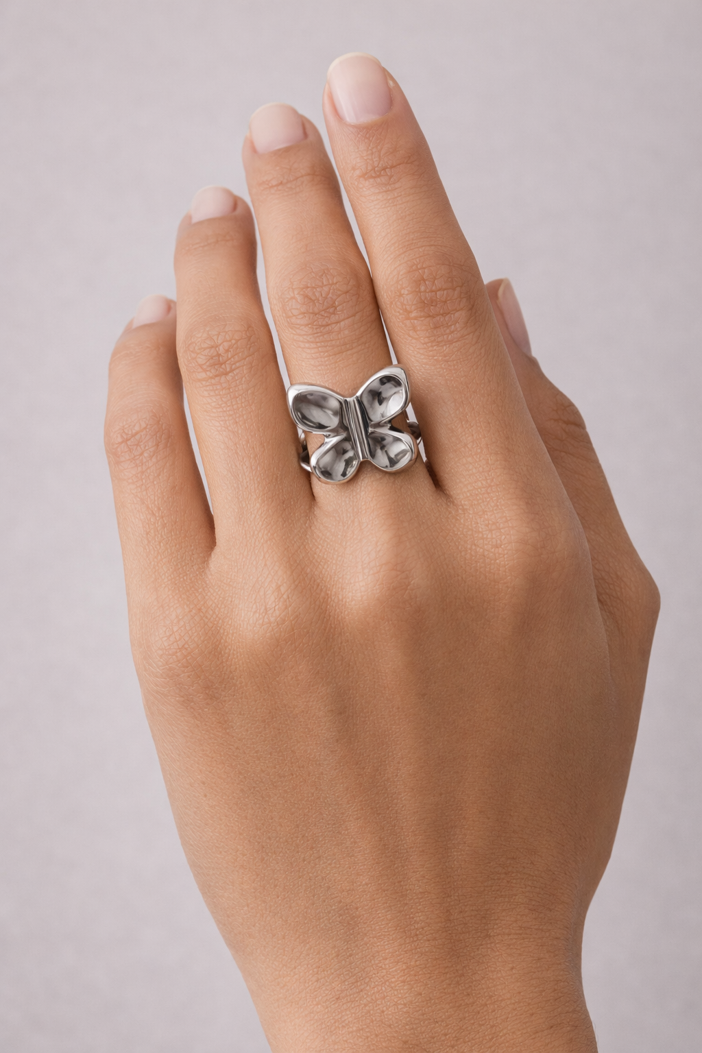 Uno de 50 Flutter Ring-Silver