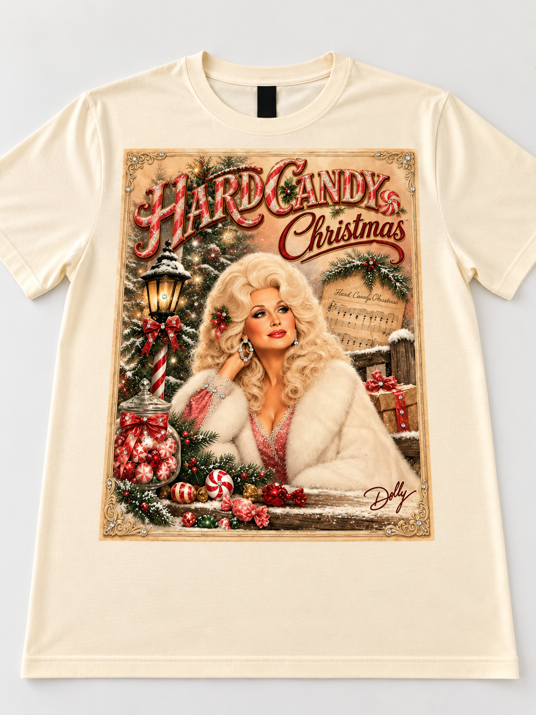 Hard Candy Christmas Dolly Bling Tee