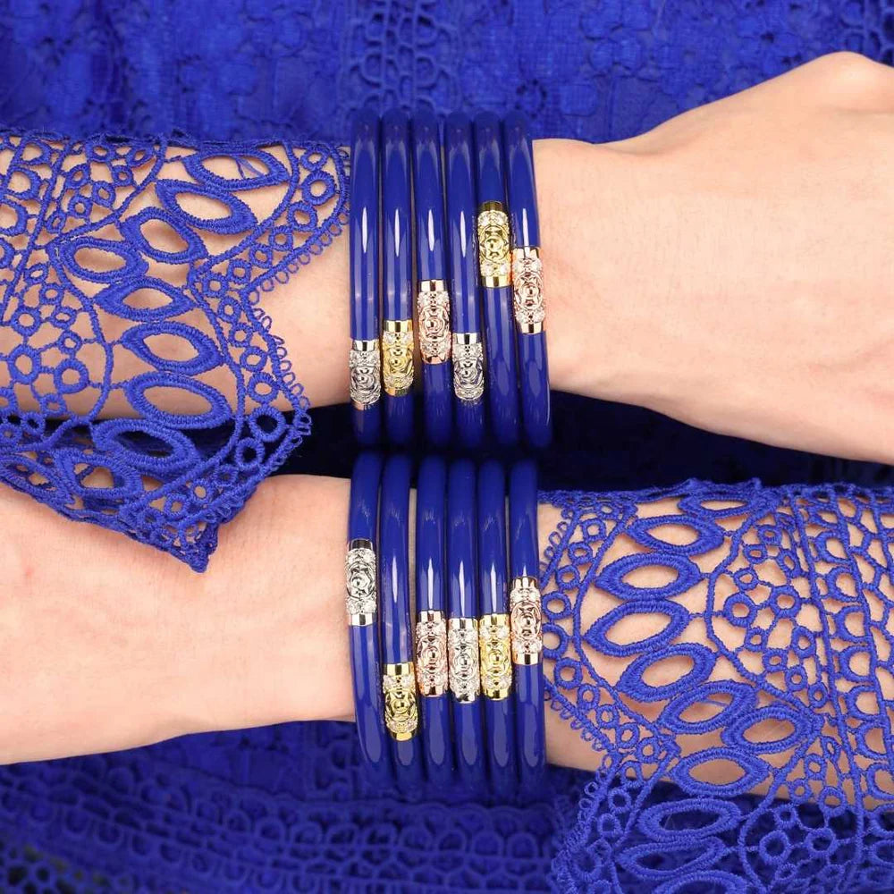 Budha Girl Three Kings All Weather Bangles® (AWB®) - Lapis