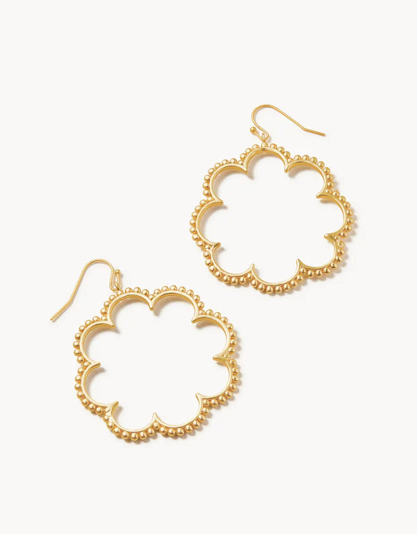 Spartina Dotted Daisy Earrings Gold