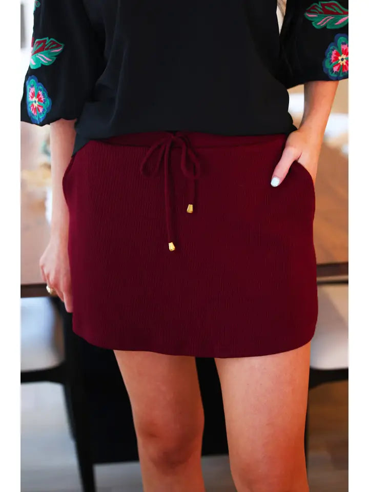 Well Loved Ribbed Skort