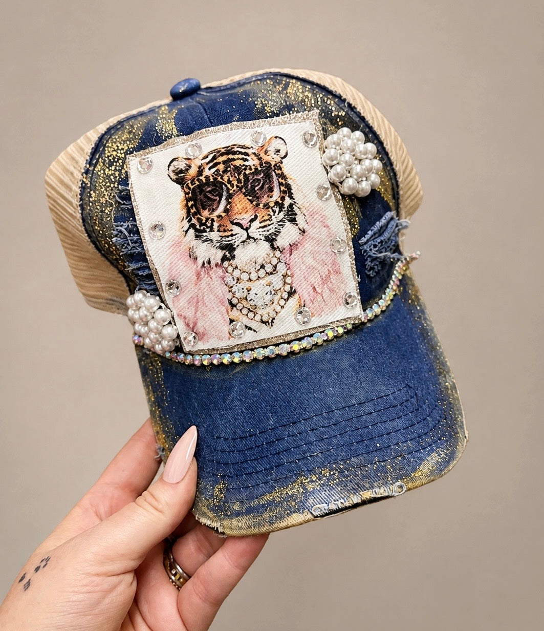 Graphic Shabby Bling Caps